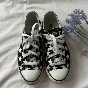 Converse all star, Starry Black and White Sneakers